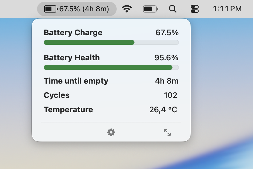 coconutBattery 스크린샷